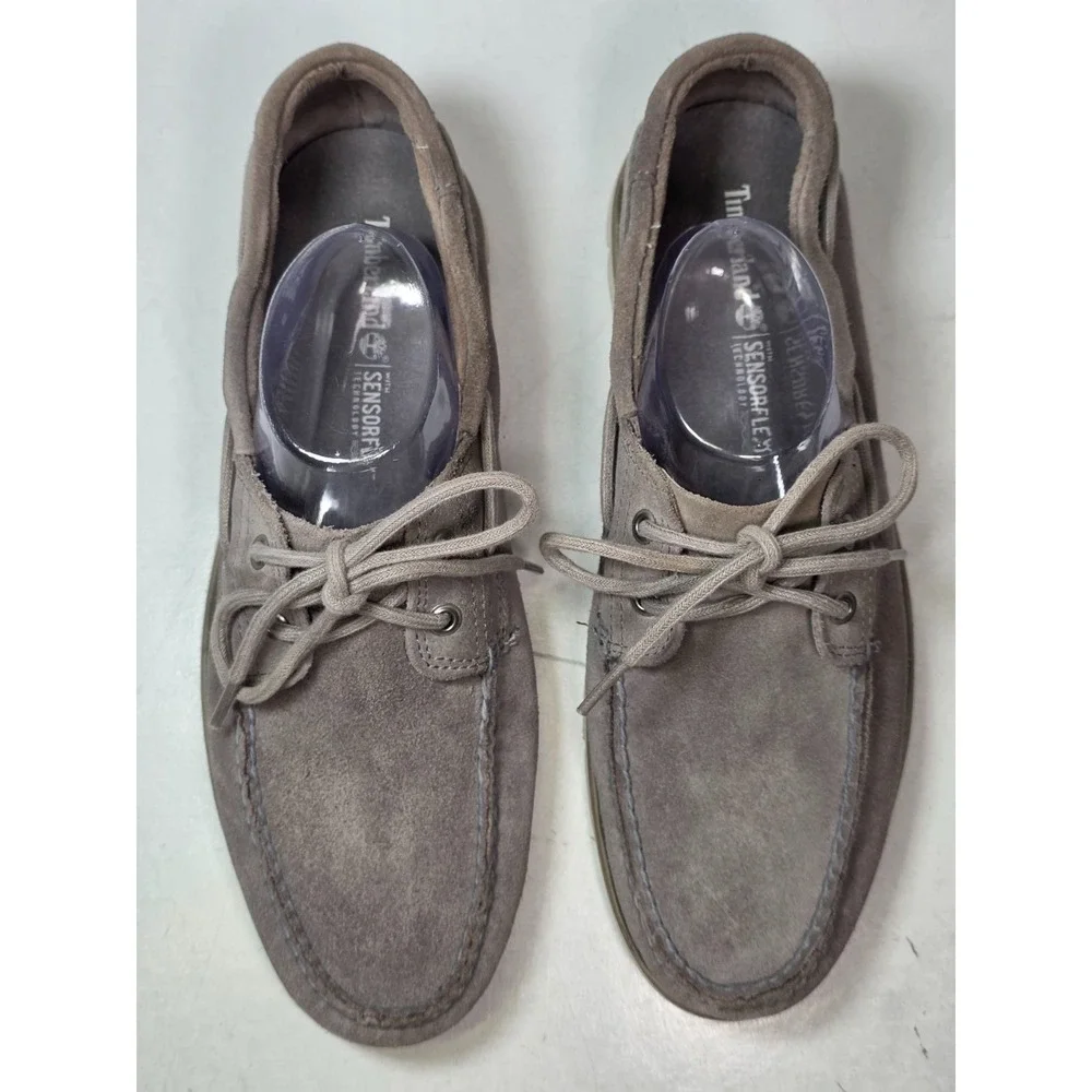 Timberland SensorFlex Men's Loafers Size 11 Gray Suede Boat Deck Casual Shoes
